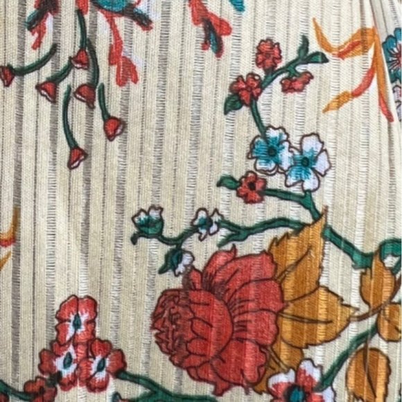 Vintage 70s Floral Long‎ Sleeve Blouse M - Picture 6 of 6